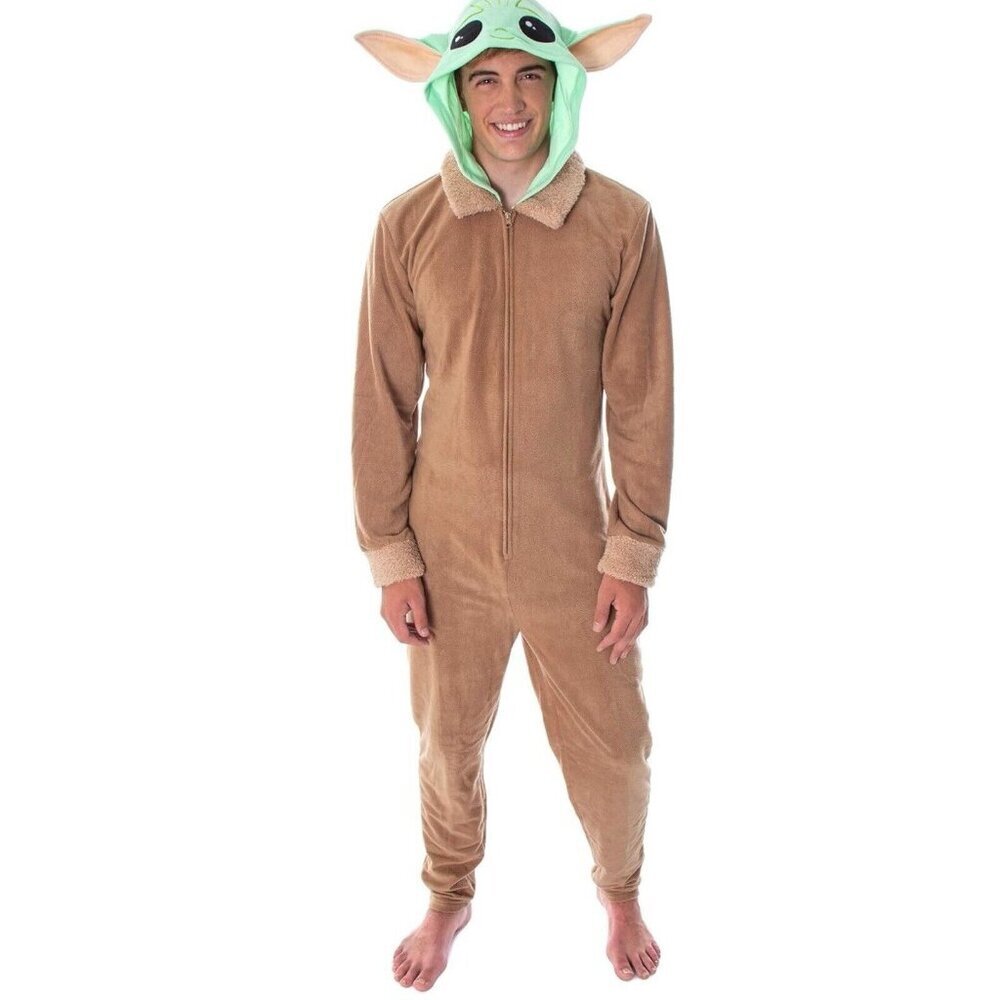 NEW! Star Wars Baby Yoda Unisex Bodysuit Adult One Piece Pajama Costume 2XL